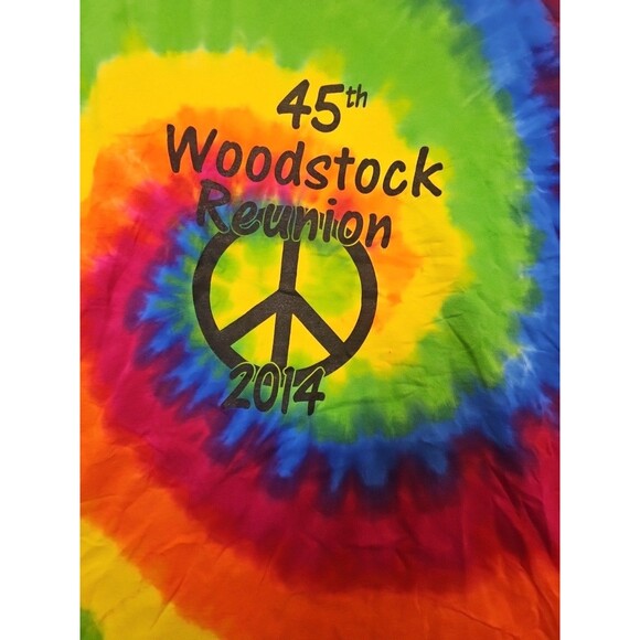 Hanes Comfort Soft Heavy Weight X Large Woodstock 45th Re Union 2014 Pre Loved - Picture 3 of 8